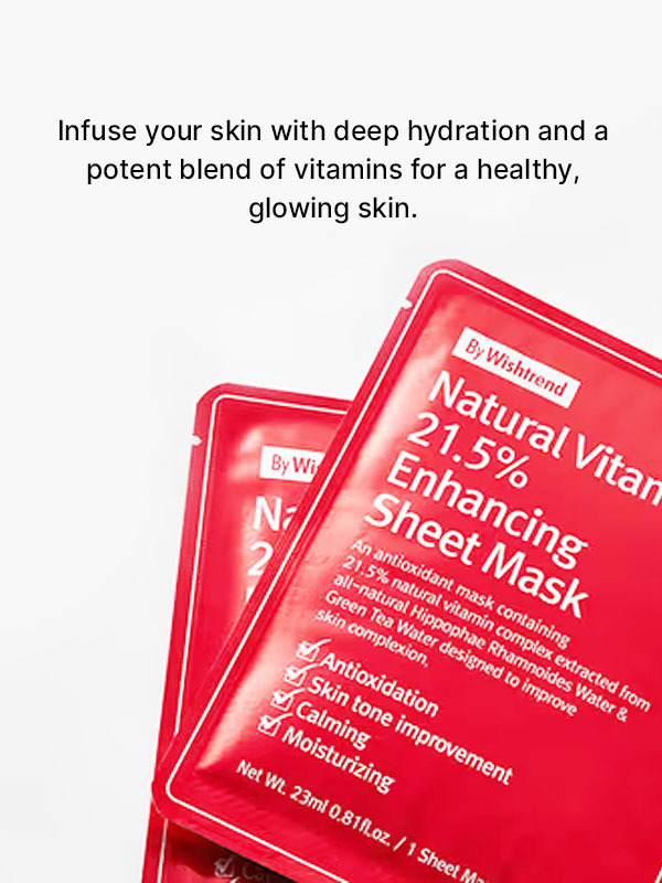 A quick look at the benefits of the By Wishtrend Natural Vitamin 21.5% Enhancing Sheet Mask