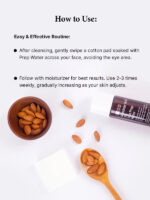 Instructions on how to use the By Wishtrend Mandelic Acid 5% Prep Water to exfoliate dead skin cells and reduce hyperpigmentation.