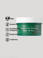 image showing values of AXIS-Y Mugwort Pore Clarifying Wash Off Pack
