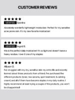 Image showing reviews on AXIS-Y Heartleaf My Type Calming Cream