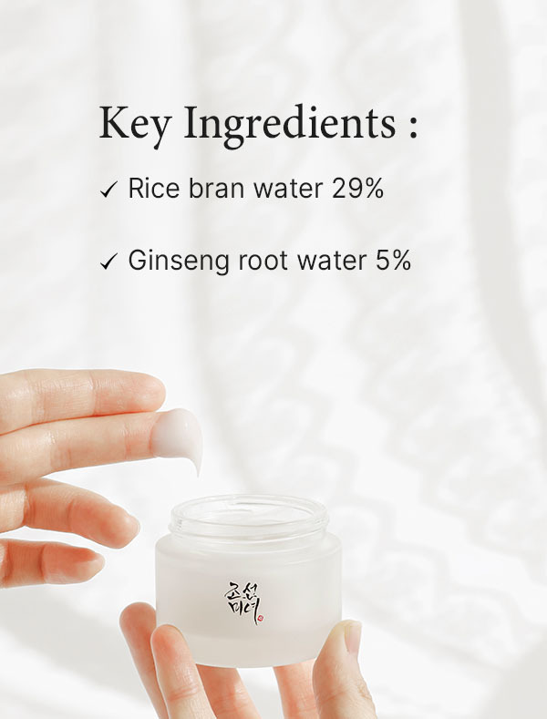 Key ingredients of Beauty of Joseon Dynasty Cream