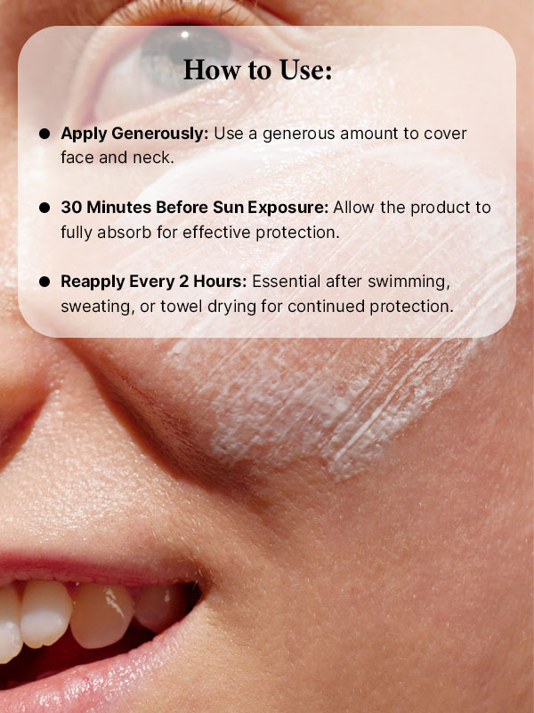 Instructions on how to use the By Wishtrend UV Defense Moist Cream SPF50+ PA++++