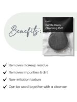 What are the benefits of Klairs Gentle Black Cleansing Puff 5g - - Removes makeup residue - Removes impurities & dirt - Non-irritation texture - Can be used together with a cleanser