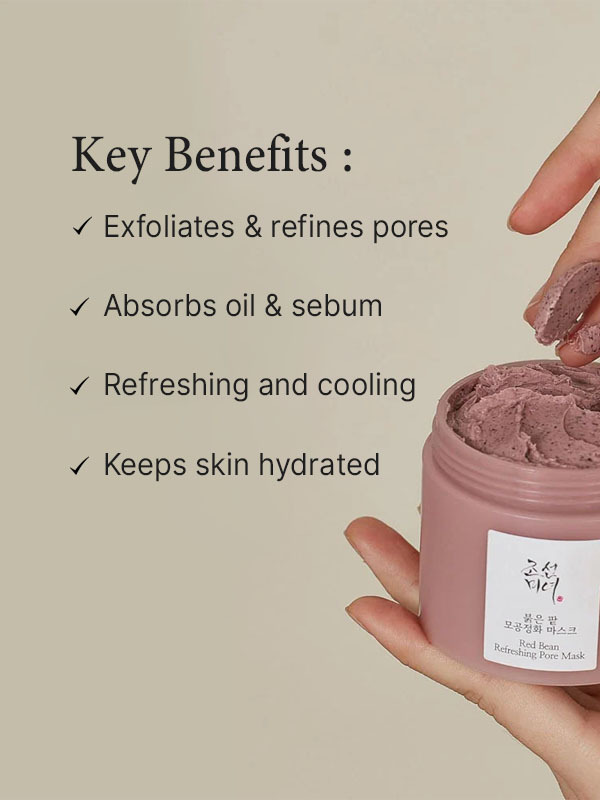 What are the benefits of Beauty of Joseon Red Bean Refreshing Pore Mask