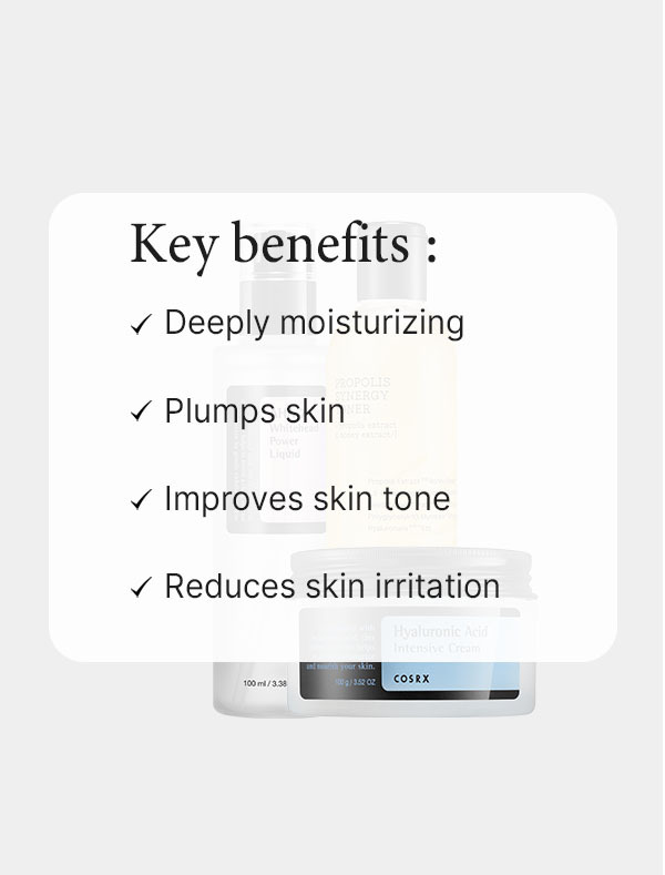 Moisturizing dull & dry skin k-beauty bundle