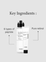 Key ingredients of COSRX The 6 Peptide Skin Booster Serum and COSRX The Retinol 0.1 Cream