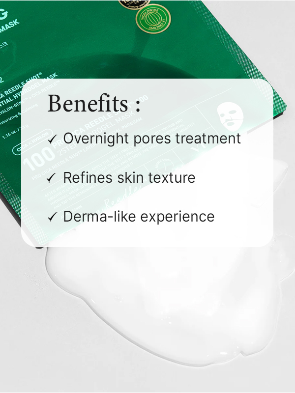 [VT Cosmetics] Pro Cica Reedle Shot 100 2Step Hydrogel Mask (1ea)