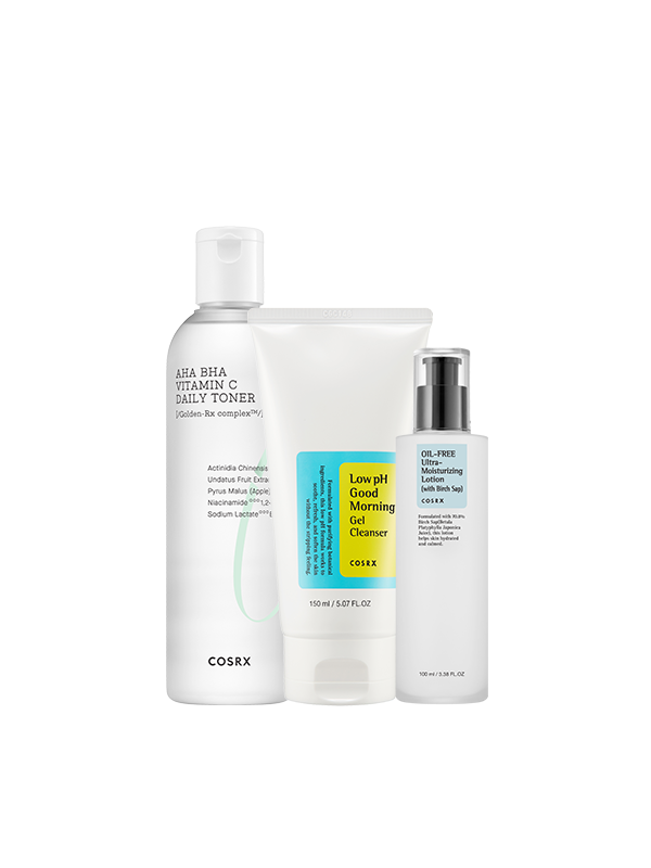 a simple 3-step skincare routine for men who want to keep their skin clear and bright. This simple routine kit is suitable for oily to combination skin types.