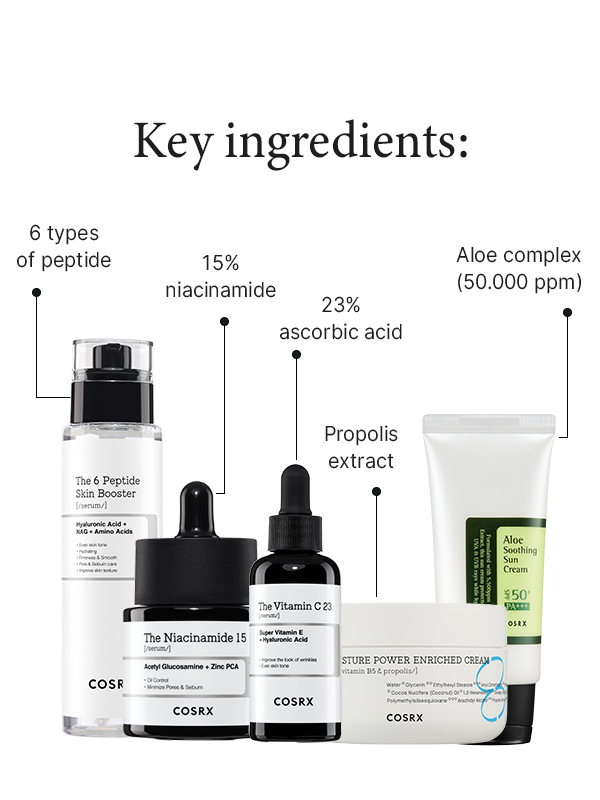 COSRX PIH, Melasma & Anti-Aging Bundle for Dry Skin