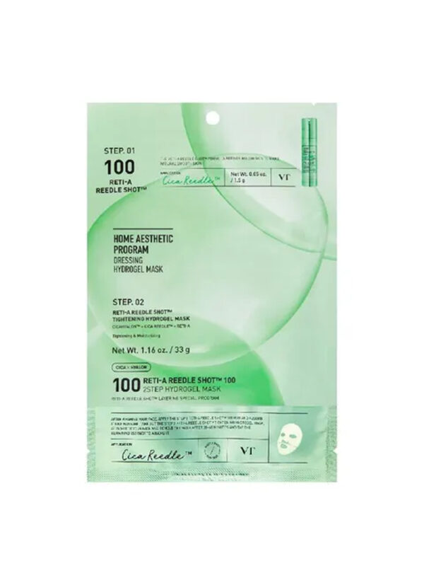 VT Cosmetics Reti-A Reedle Shot 100 2-Step Hydrogel Mask 33g