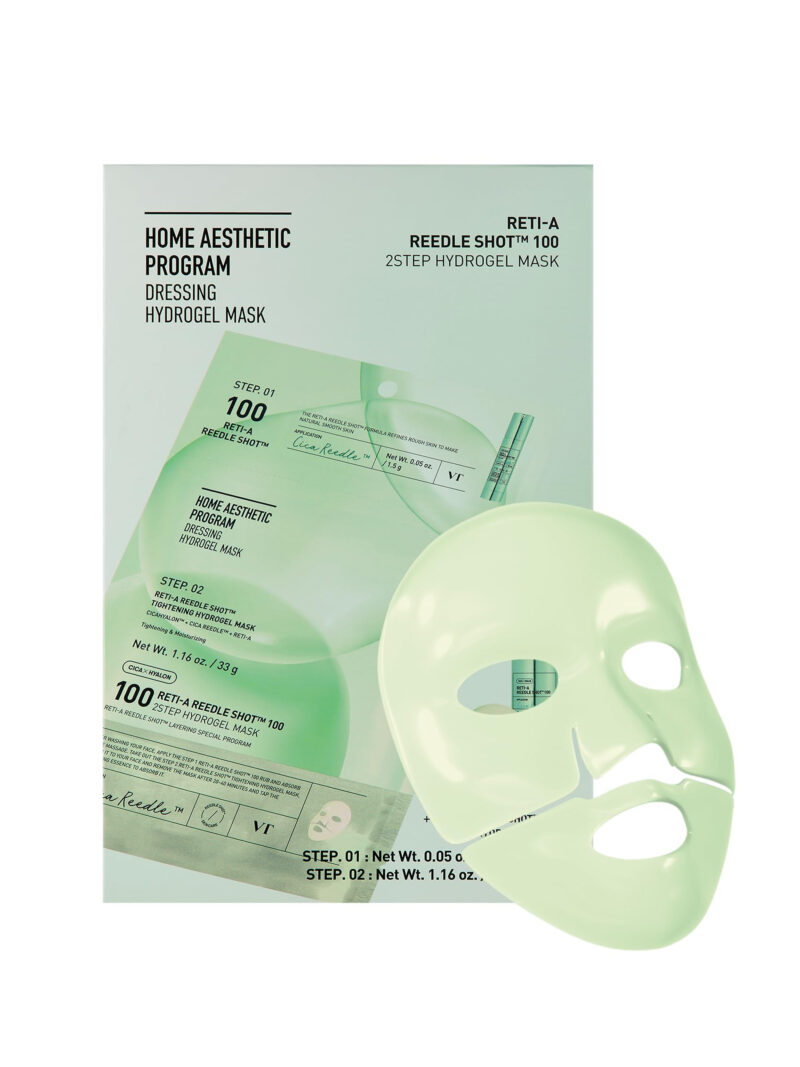 VT Cosmetics Reti-A Reedle Shot 100 2-Step Hydrogel Mask 33g