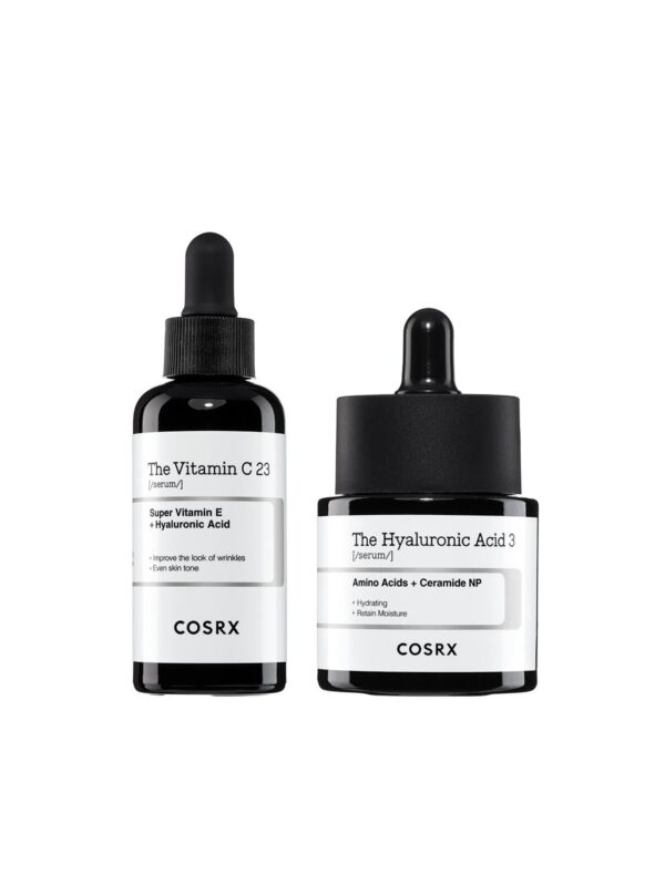 Brighten and hydrate with COSRX Radiance Revival Duo—Vitamin C + Hyaluronic Acid.