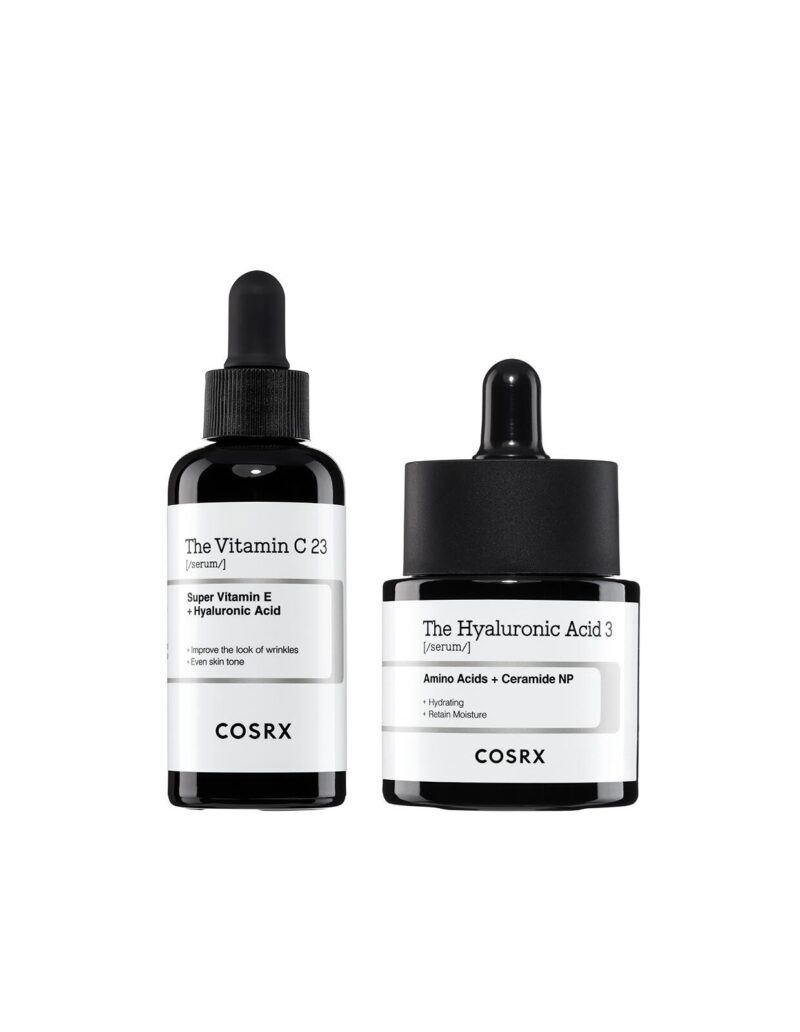 Brighten and hydrate with COSRX Radiance Revival Duo—Vitamin C + Hyaluronic Acid.