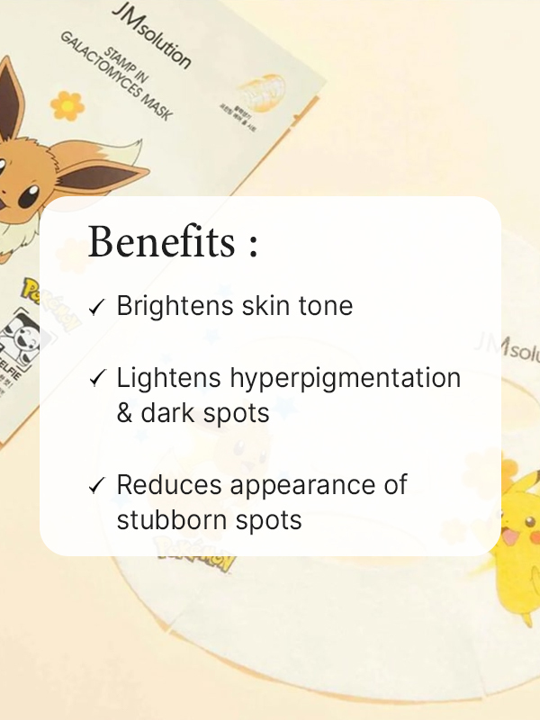 JMsolution X Pokemon Stamp In Galactomyces Mask (Limited) benefits