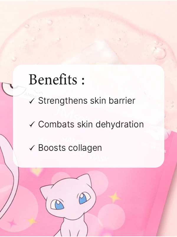 JMsolution X Pokemon Stamp In Amino Acid Mask (Limited) Key Benefits