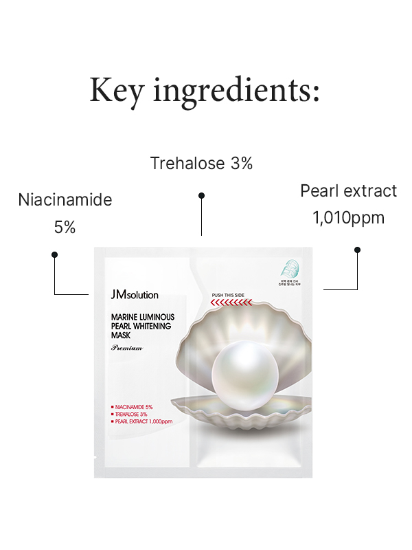 Key ingredients in JMsolution Marine Luminous Pearl Whitening Mask (Premium)