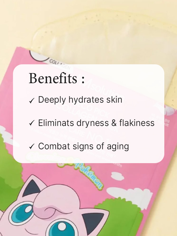 JMsolutionXPokemon Deco Pick Collagen Mask (Limited) Benefits