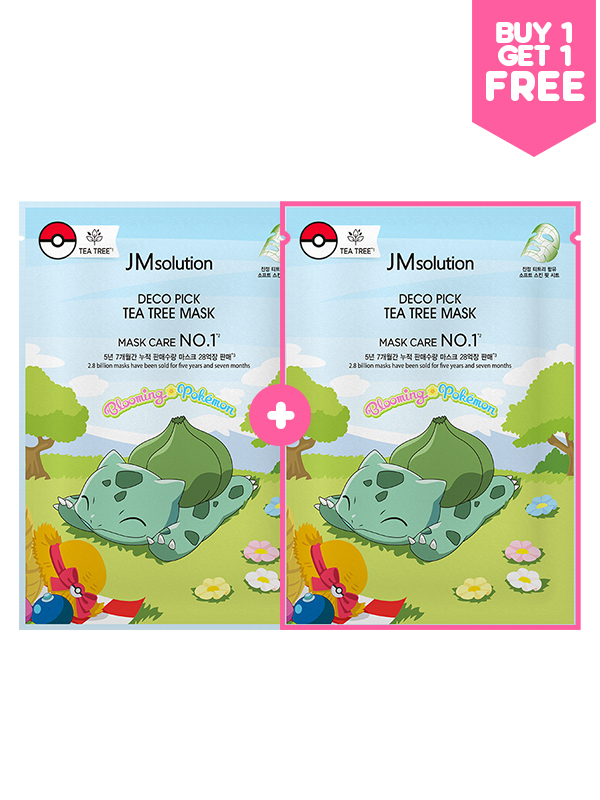 JMsolution X Pokemon Deco Pick Tea Tree Mask (BOGO OFFER)