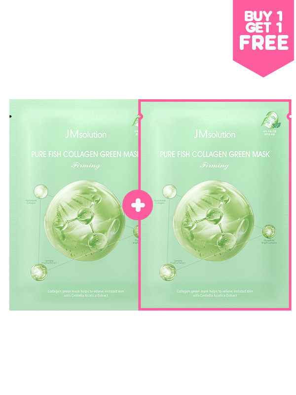 JM Solution Pure Fish Collagen Green Mask 30ml (BOGO OFFER)