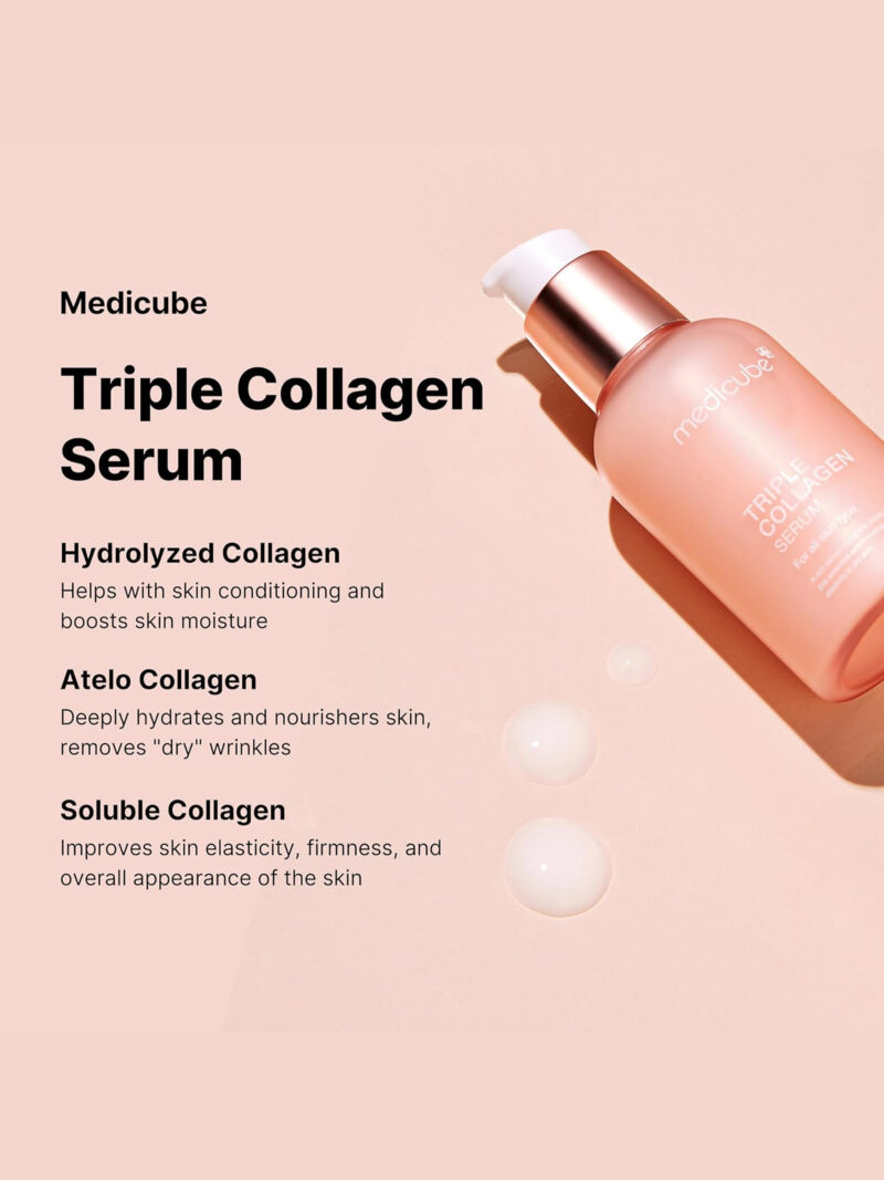 Key benefits of Medicube Triple Collagen Serum. Beautybarn.in