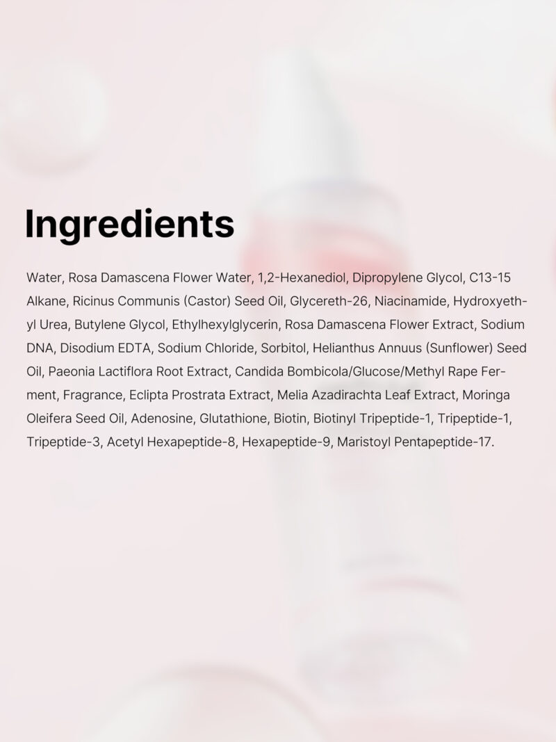 Ingredients in Medicube PDRN Pink Glutathione Serum Mist. Beautybarn,in