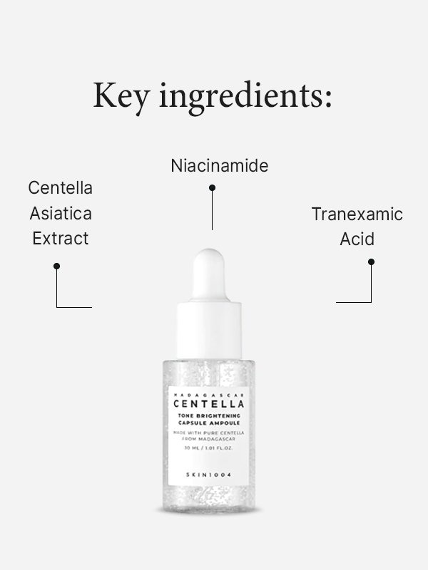 Key ingredients in SKIN1004 Madagascar Centella Tone Brightening Capsule Ampoule (30ml)
