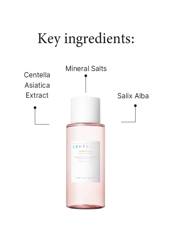 Key Ingredients in SKIN1004 Madagascar Centella Poremizing Clear Toner (210ml)