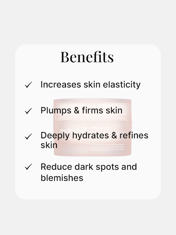 Medicube Triple Collagen Cream benefits