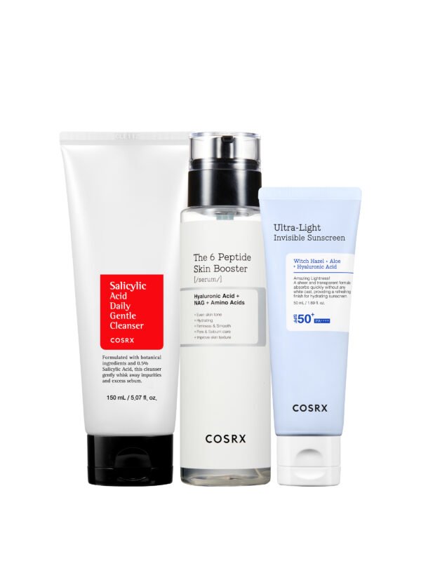 COSRX Core Set | Cleanse + Treat + Protect | Korean Skincare For Men