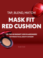 TIRTIR Mask Fit Red Cushion (18g) | Flawless Korean Makeup with 72HR Wear | Featherlight Texture, Total Coverage | 11 colours (shades)