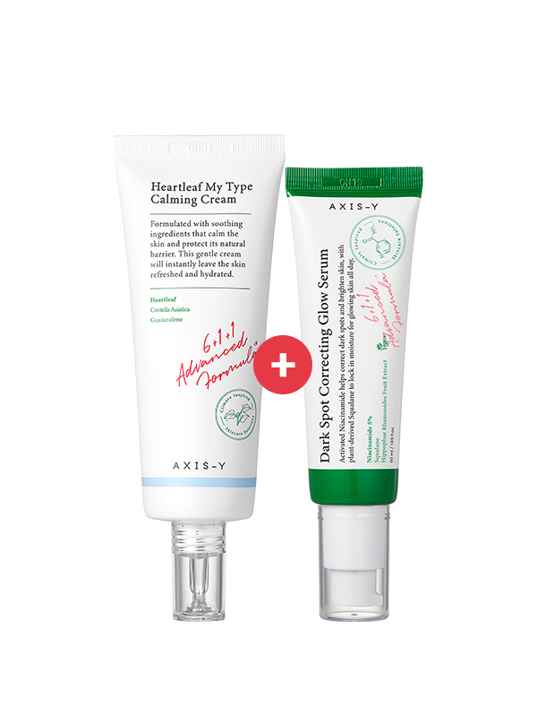 Gentle Barrier-Friendly Pigmentation Routine | Axis-Y-Heartleaf-My-Type, Axis-Y-Dark-Spot-Serum.