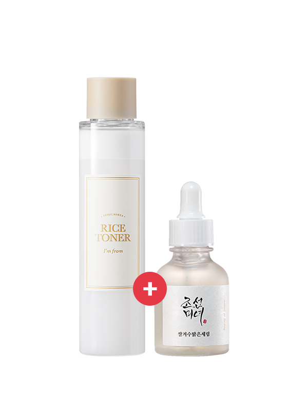 Tone-Correcting Glow-Boosting Duo | Im-From-Rice-Toner BOJ-Glow-Deep-Serum