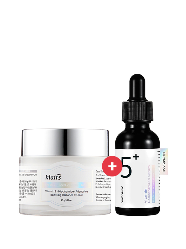 Glow-Restoring Skin-Repairing Duo | Numbuzin No 5 serum, Klairs Vitamin E.