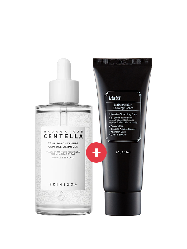 Ultra-Calming Barrier-Repairing Duo | Skin-1004-centella-ampouleKlairs-blue-soothing-cream